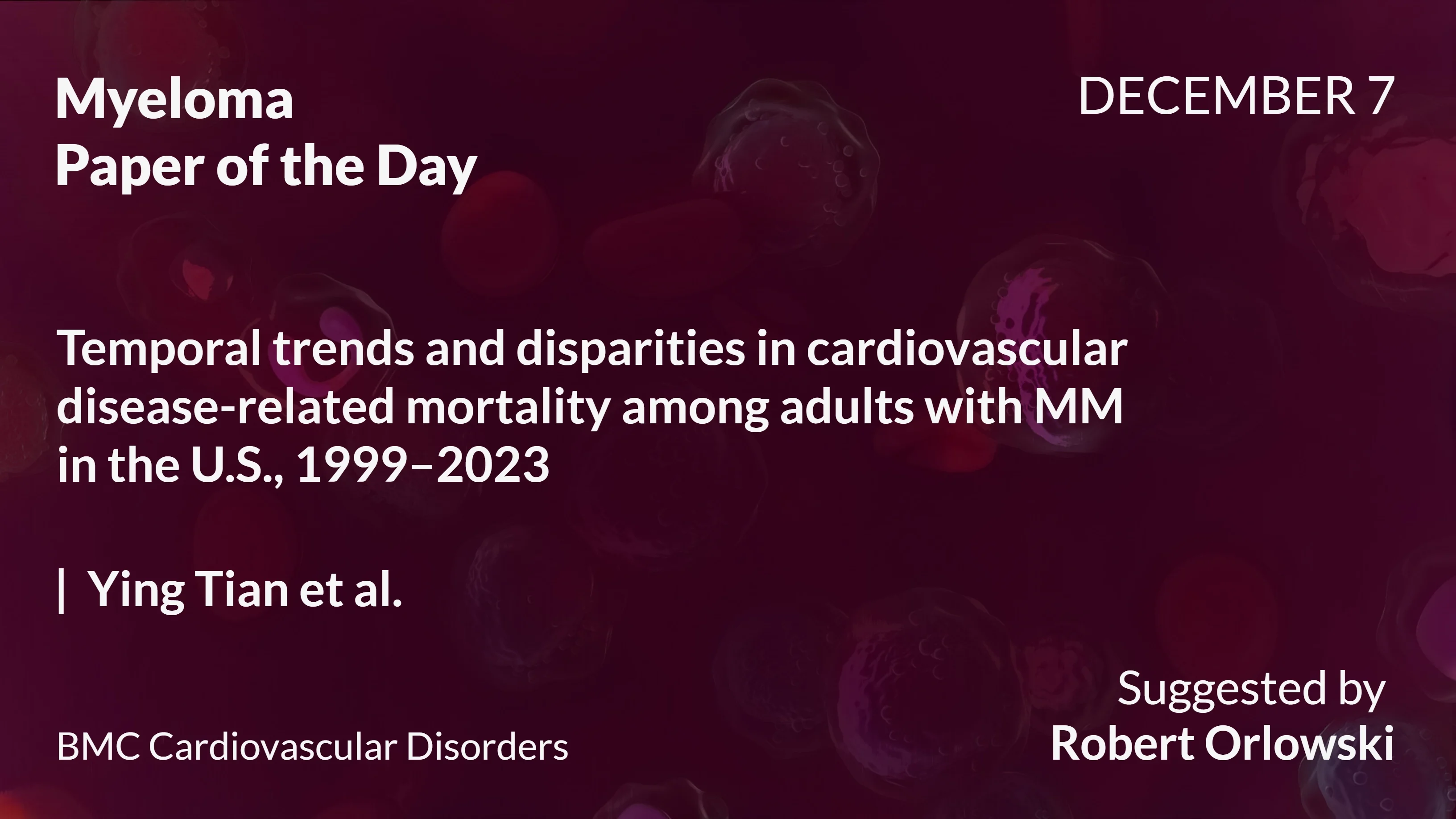 Myeloma Paper of the Day