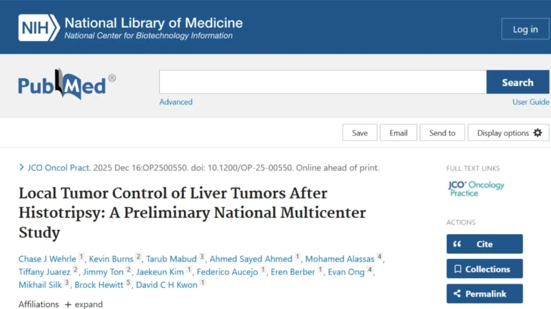 Chase Wehrle: Exciting Advances in Liver Tumor Treatment with Histotripsy
