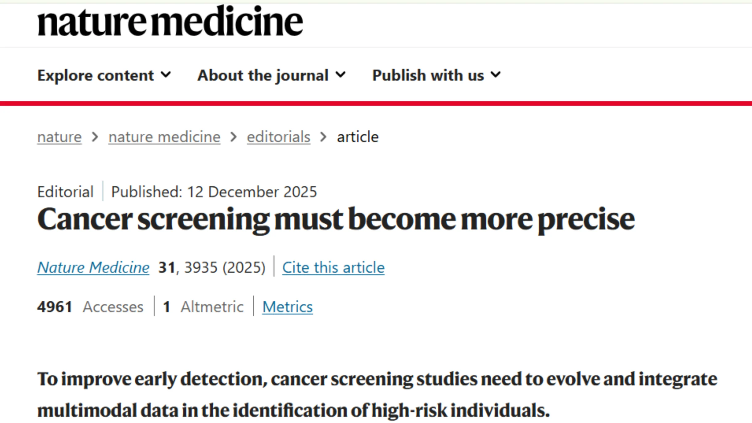 Joao Monteiro: To Screen or not to Screen? - The Question of the Day in Cancer Prevention