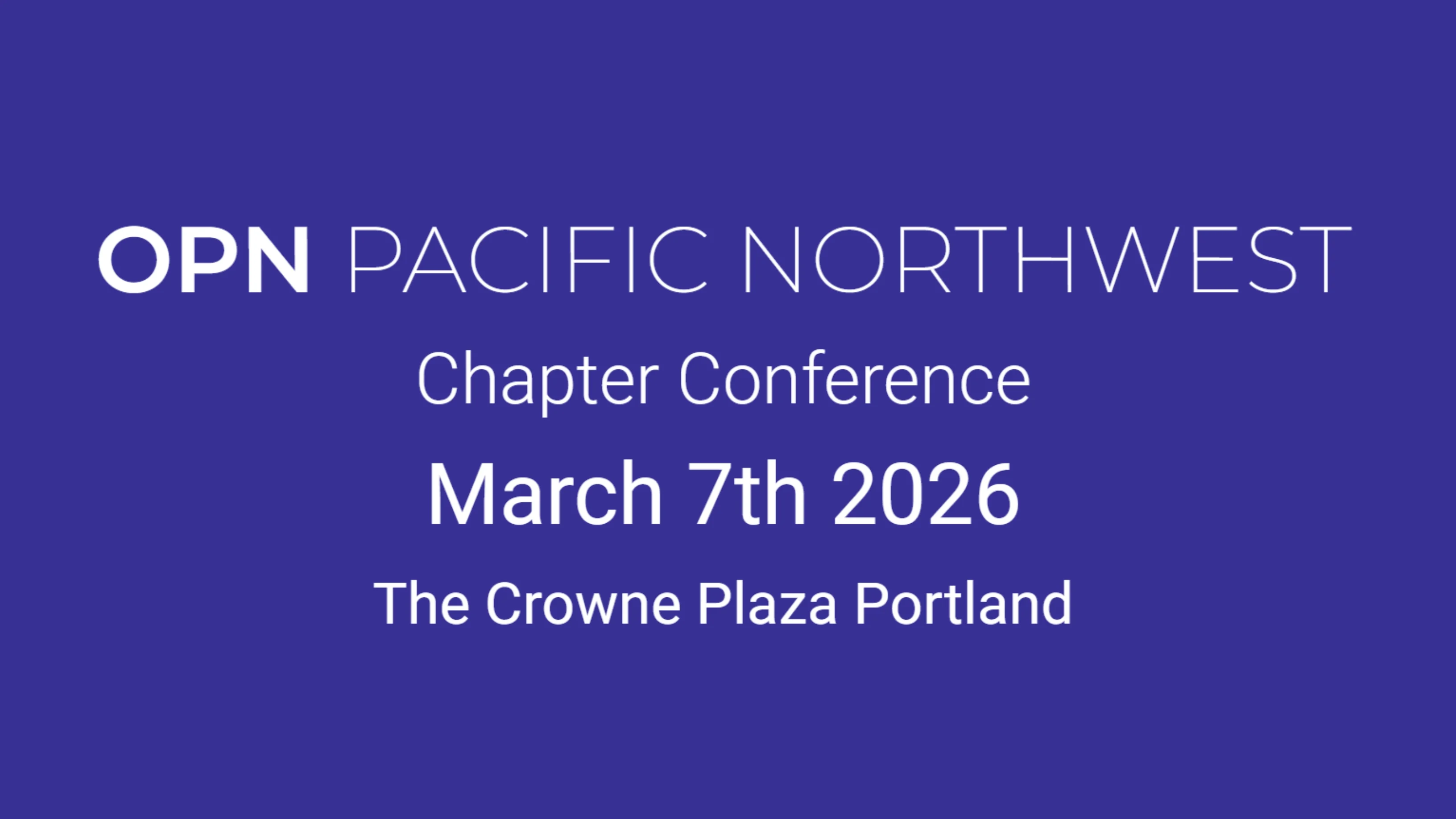 OPN Pacific Northwest