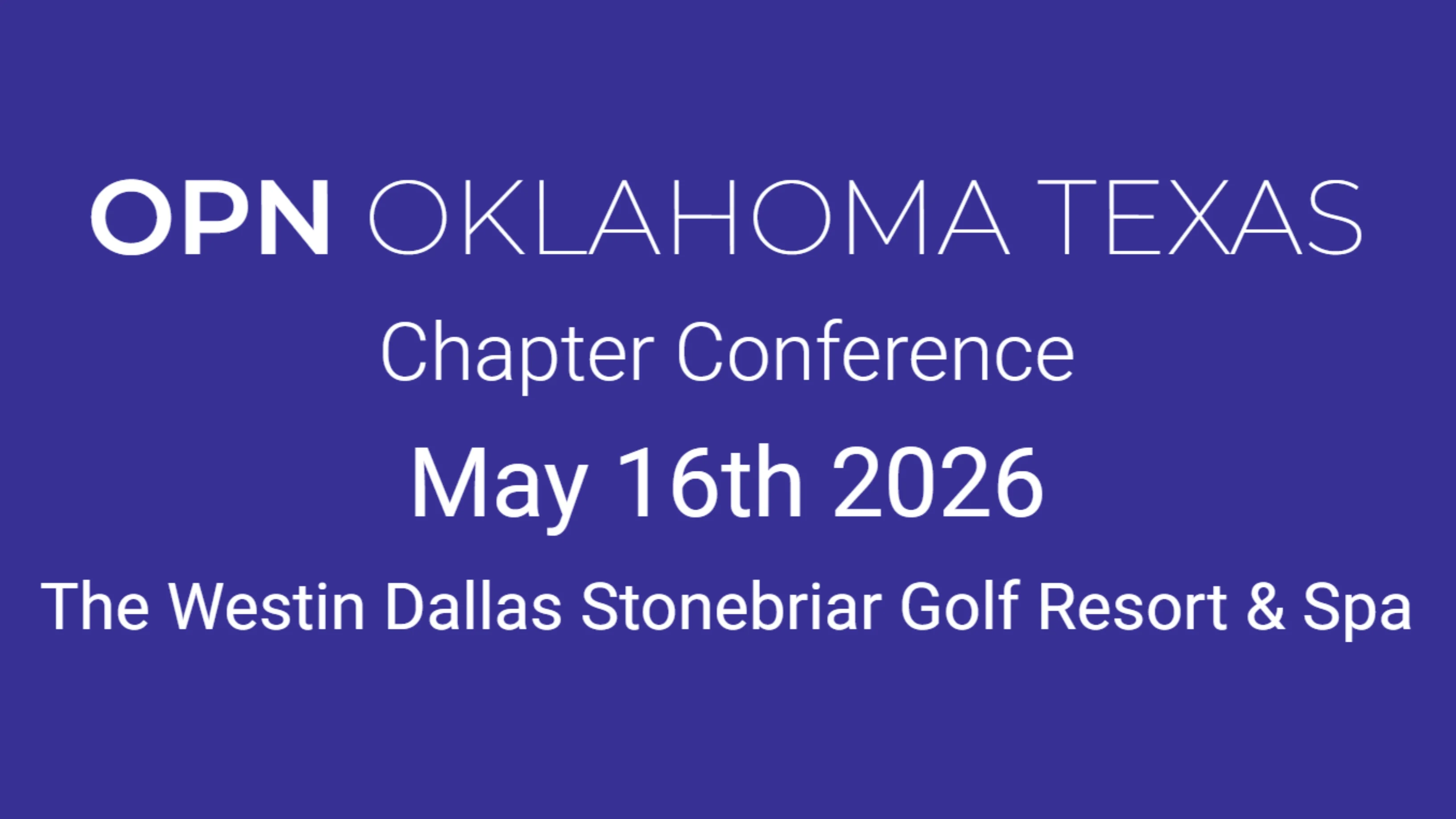 OPN Oklahoma Texas
