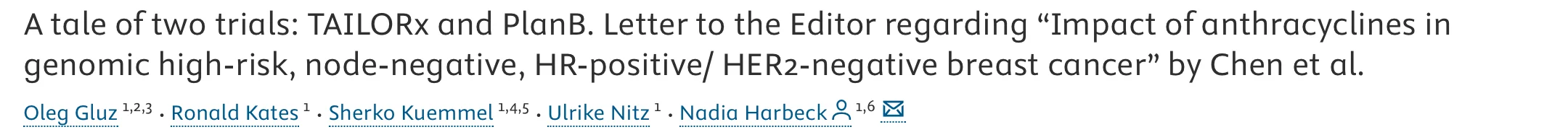 Sergio Cifuentes Canaval: Anthracyclines in Early HR+/HER2 - Breast Cancer: Still a Role?
