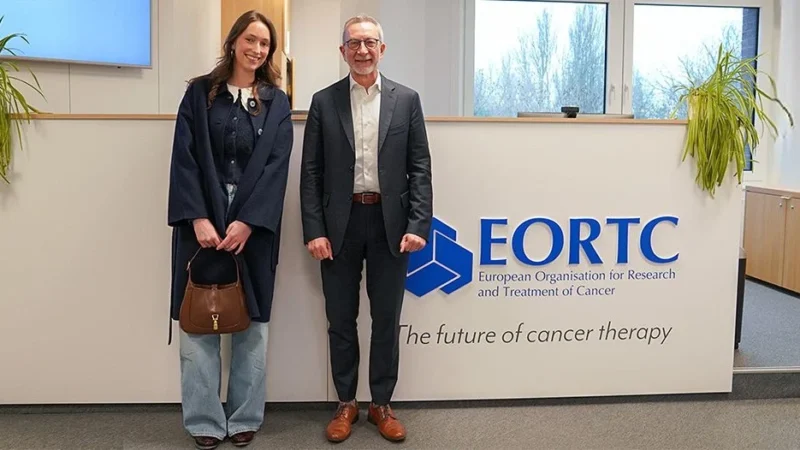 Princess Laetitia De Belgique Visits EORTC HQ in Support of Cancer Research