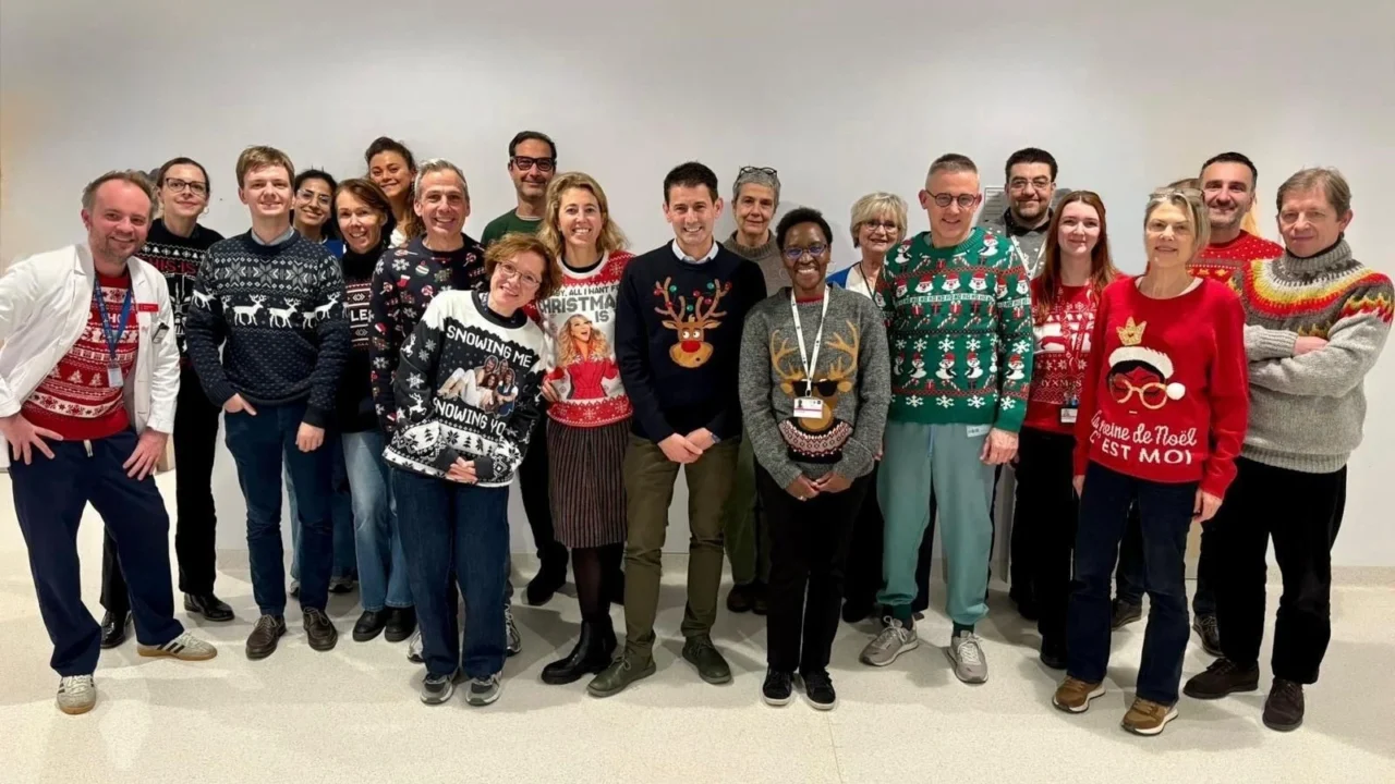 Evandro de Azambuja Celebrating Collaboration at the 2025 Institute Jules Bordet Breast Clinic Christmas Meeting