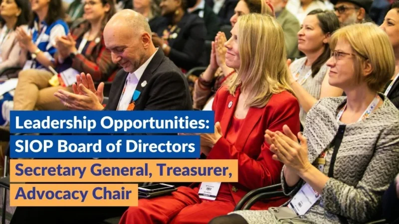 SIOP is Calling for Nominations for its 2026 Board of Directors