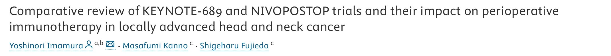 Majid Al Othman: Comparing Adjuvant Nivolumab and Perioperative Pembrolizumab in High-Risk Head and Neck Cancer