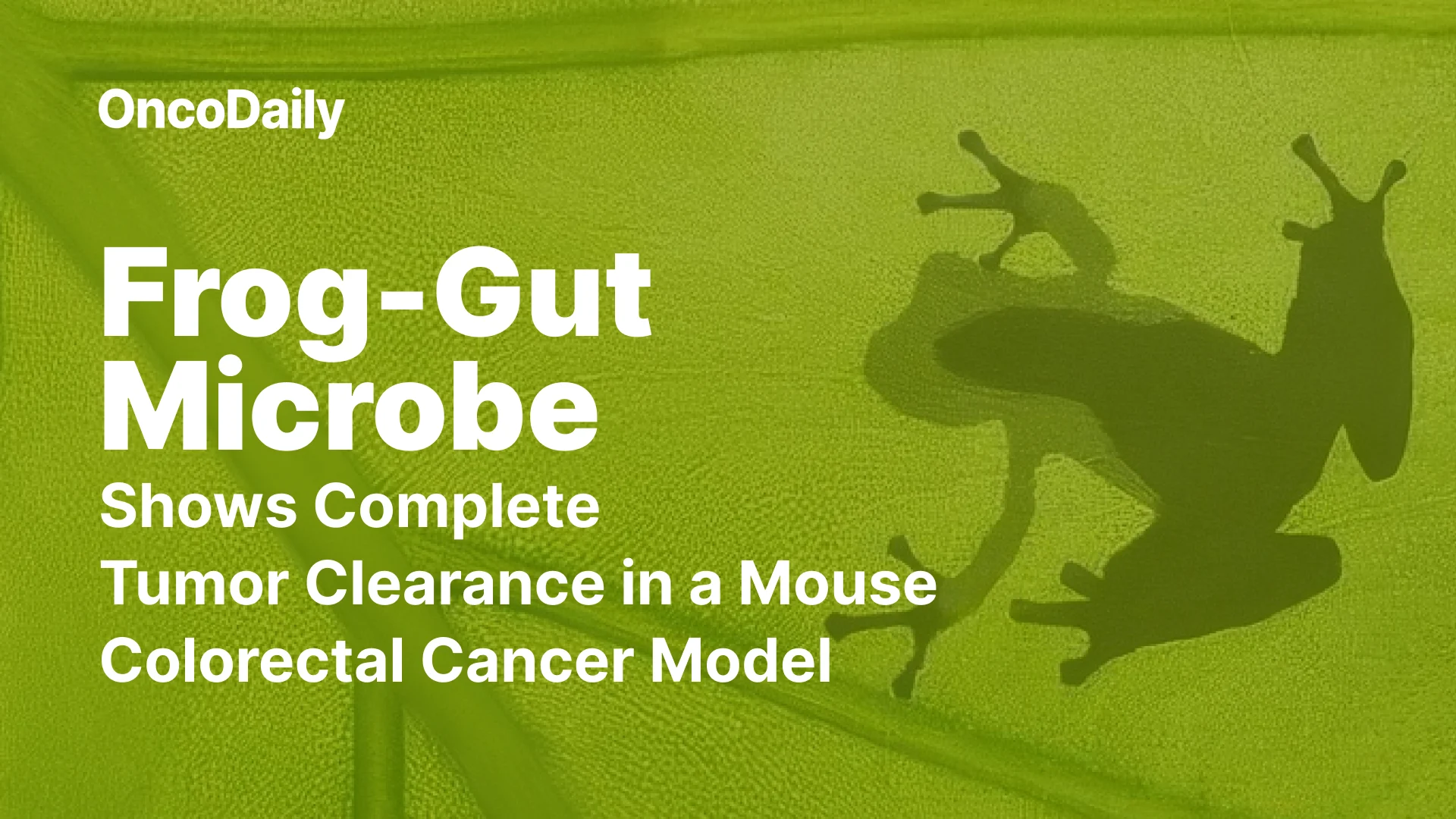 Frog-Gut Microbe- OncoDaily