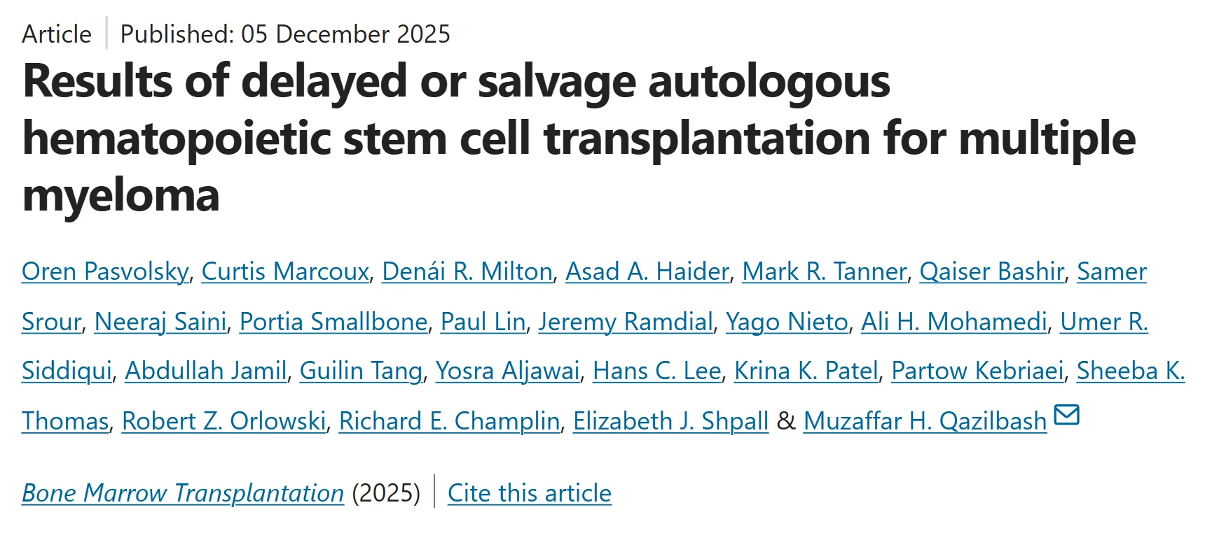 Myeloma Paper of the Day, December 6th, Suggested by Robert Orlowski