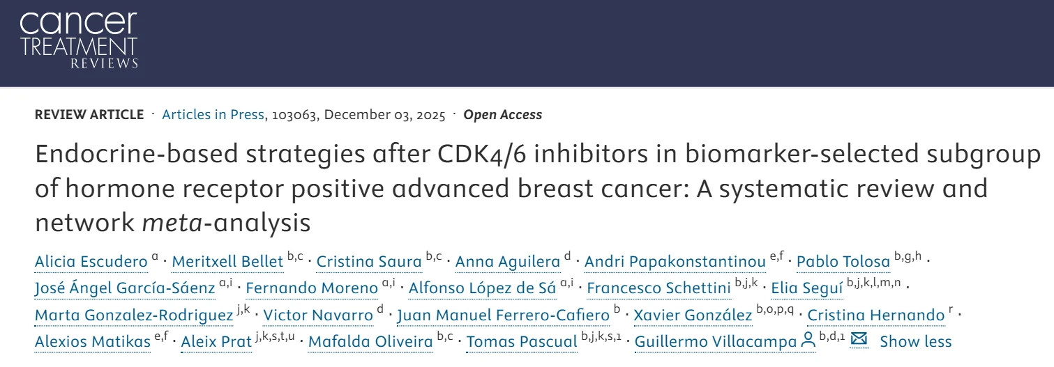 Guillermo Villacampa: Endocrine-Based Strategies after CDK4/6 Inhibitors in HR+ Breast Cancer