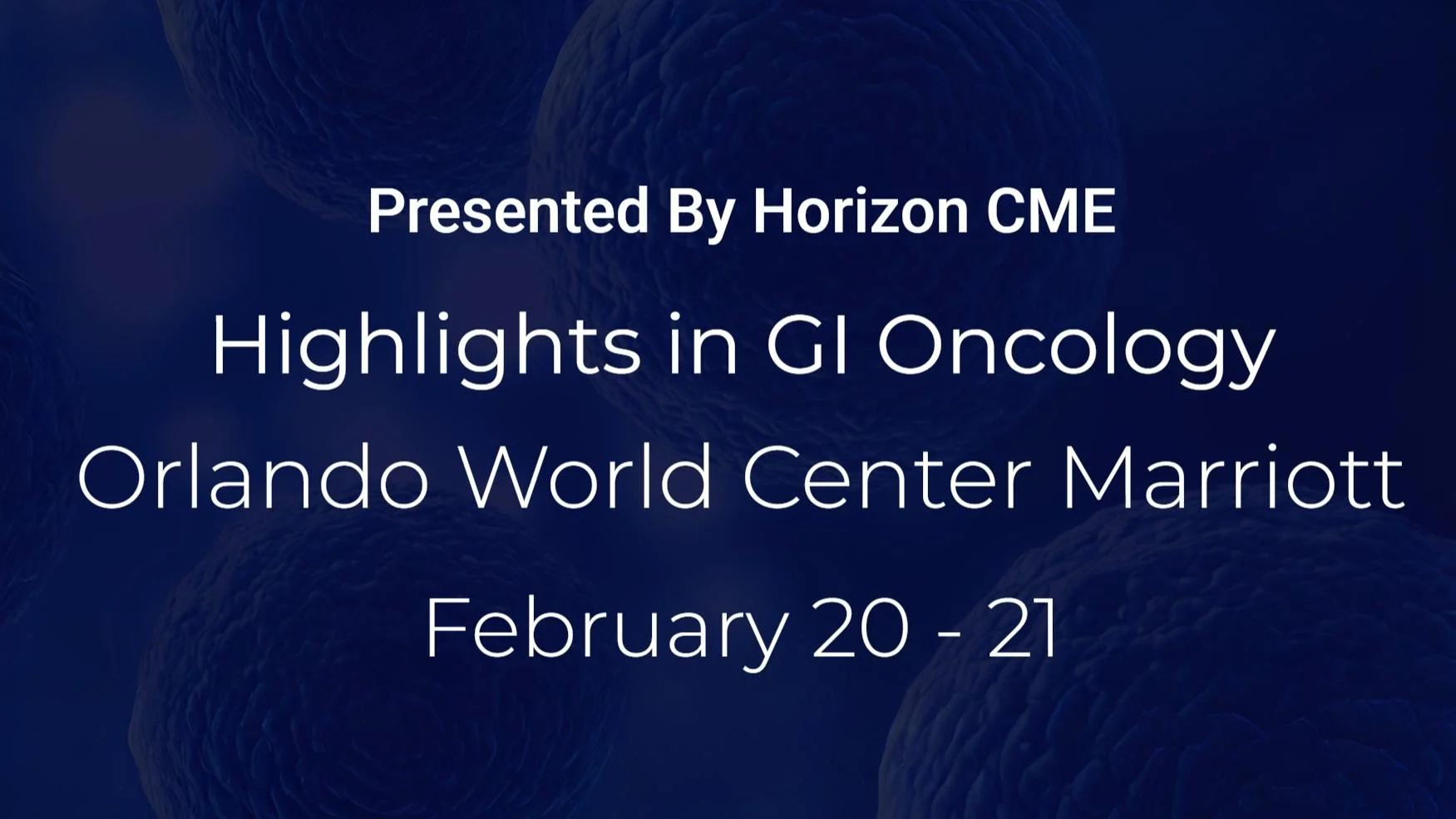 Highlights in GI Oncology