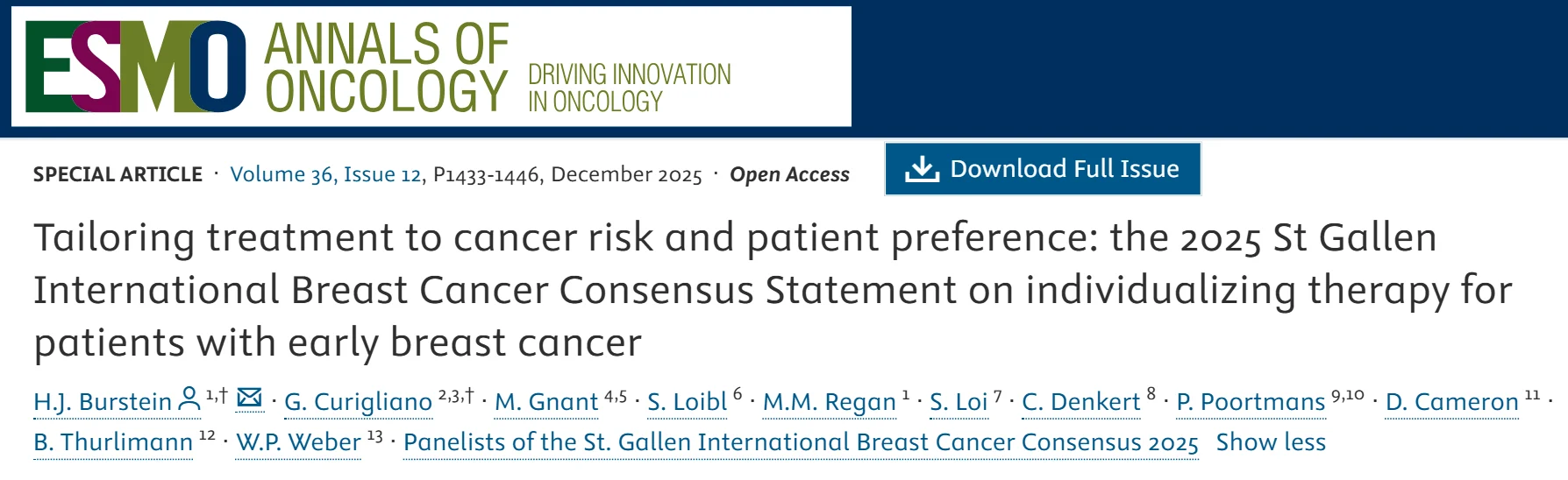 Harold J. Burstein: SGBCC Consensus Guideline for Early Breast Cancer 2 Harold J. Burstein: SGBCC Consensus Guideline for Early Breast Cancer