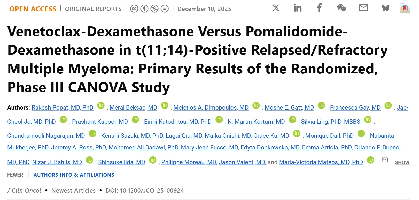 Myeloma Paper of the Day, December 11th, Suggested by Robert Orlowski