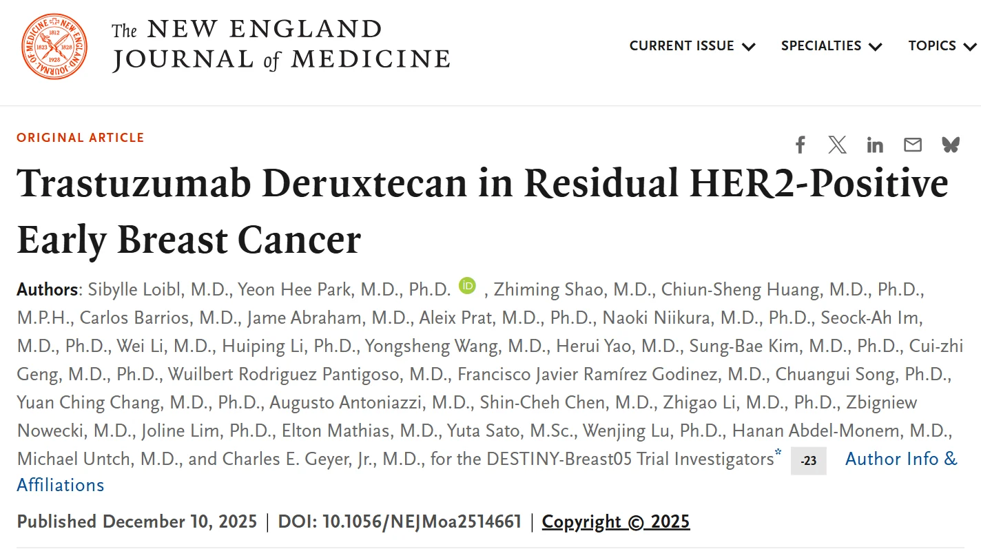 Jame Abraham: Trastuzumab Deruxtecan in Residual HER2+ Early Breast Cancer 2 Jame Abraham: Trastuzumab Deruxtecan in Residual HER2+ Early Breast Cancer