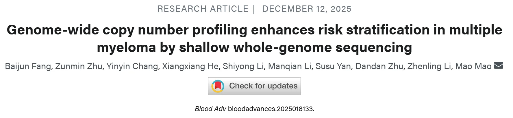 Myeloma Paper of the Day, December 14th, Suggested by Robert Orlowski