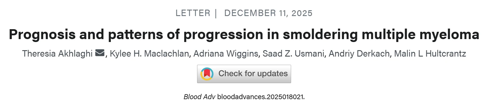 Myeloma Paper of the Day, December 16th, Suggested by Robert Orlowski