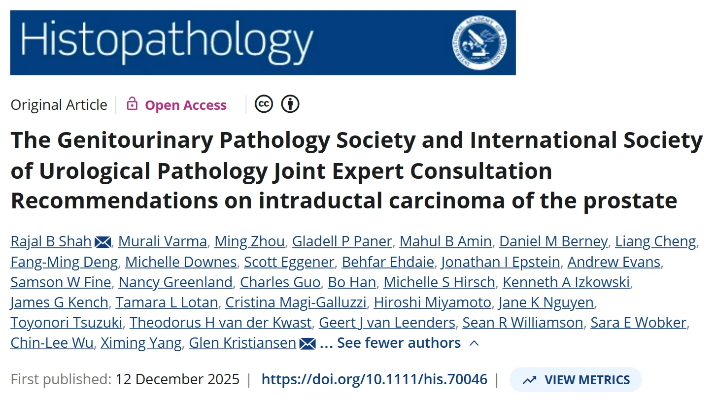 Rajal B. Shah: GUPS and ISUP Expert Recommendations on Intraductal Carcinoma of the Prostate 2 Rajal B. Shah: GUPS and ISUP Expert Recommendations on Intraductal Carcinoma of the Prostate