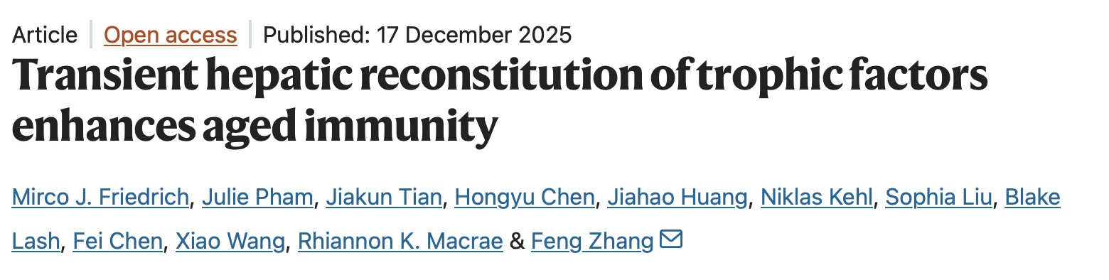 Nicola Ferrari: Restoring Youth to Old Immune Cells - mRNA Therapy Turns Back the Clock 2 Nicola Ferrari: Restoring Youth to Old Immune Cells - mRNA Therapy Turns Back the Clock