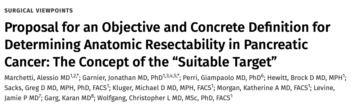Giovanni Marchegiani: How to Determine Resectability of Locally Advanced Pancreas Cancer?