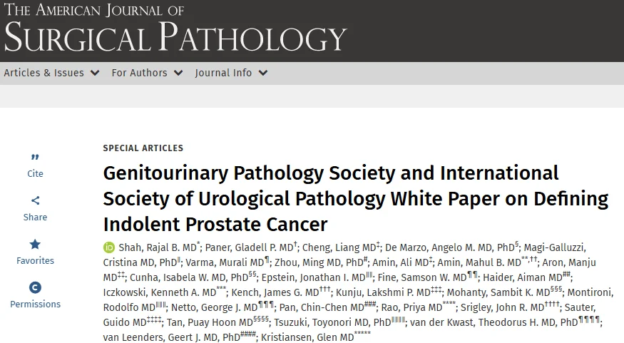Liang Cheng: Practice - Changing ISUP Consensus Papers