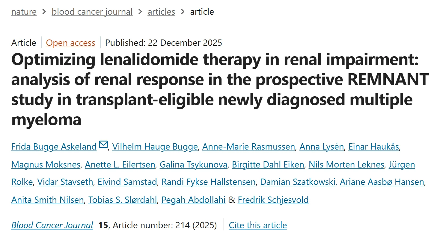 Myeloma Paper of the Day, December 23rd, Suggested by Robert Orlowski