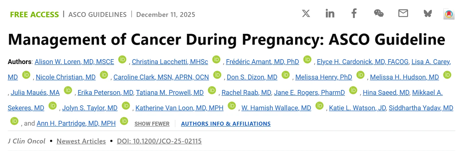 Andrea Anampa-Guzmán: ASCO Guideline on the Management of Cancer During Pregnancy