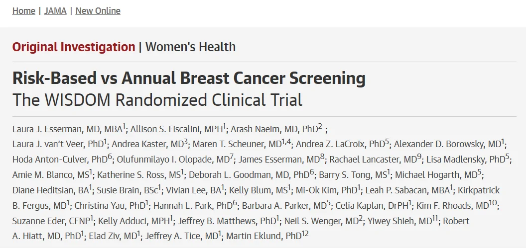 Charles Balch: A Landmark Study Ending the "One Size Fits All" Approach to Mammograms