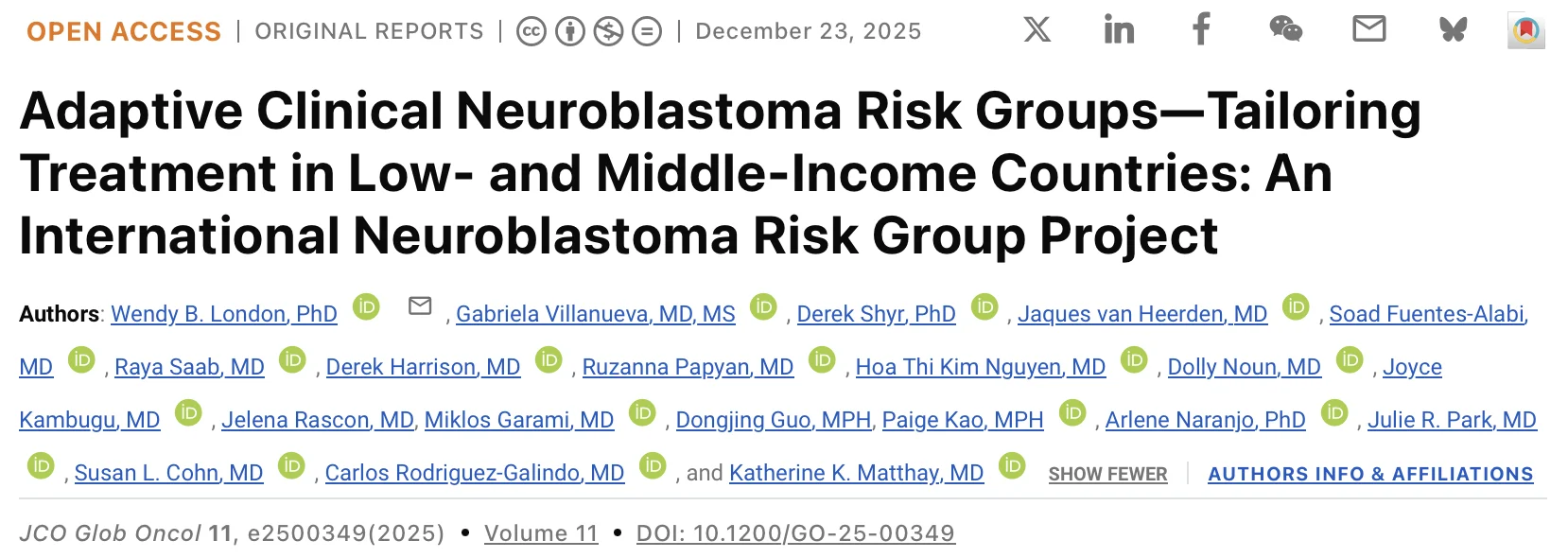 Ruzanna Papyan: Adapting Neuroblastoma Risk Stratification to Real-World Settings in LMICs 2 Ruzanna Papyan: Adapting Neuroblastoma Risk Stratification to Real-World Settings in LMICs