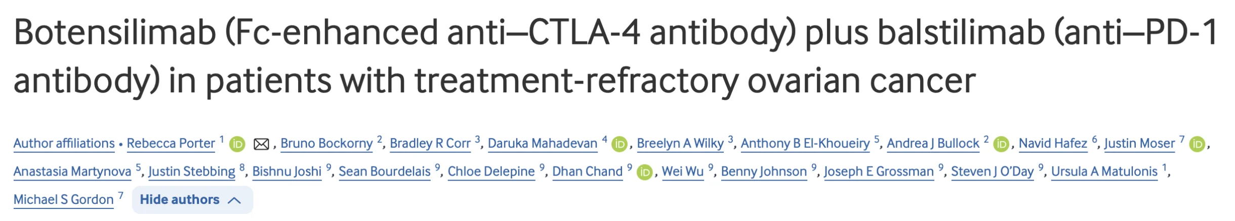 Justin Stebbing: The Ability of Botensilimab/Balstilimab to Induce Durable Responses in 'Cold Tumours'