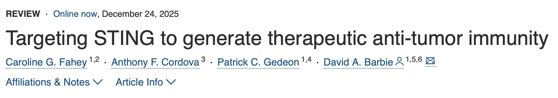 David Barbie: Translating Adaptive Immune Therapies and RAS Targeted Therapies Into the Clinic
