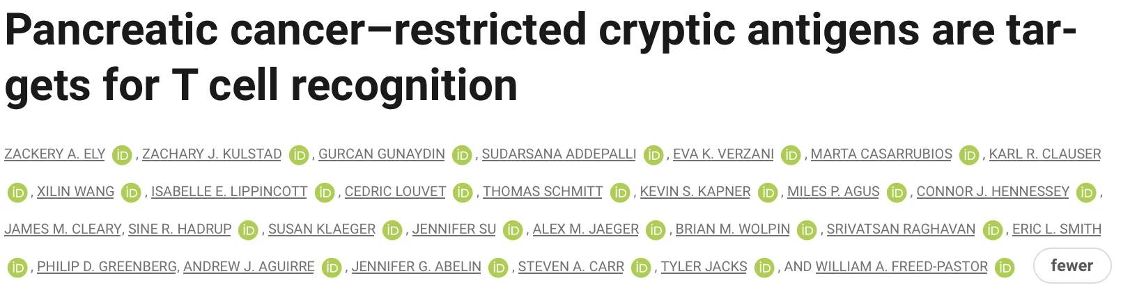 Anirban Maitra: Top Ten Peer-Reviewed Publications in Pancreatic Cancer Research and Clinical Care