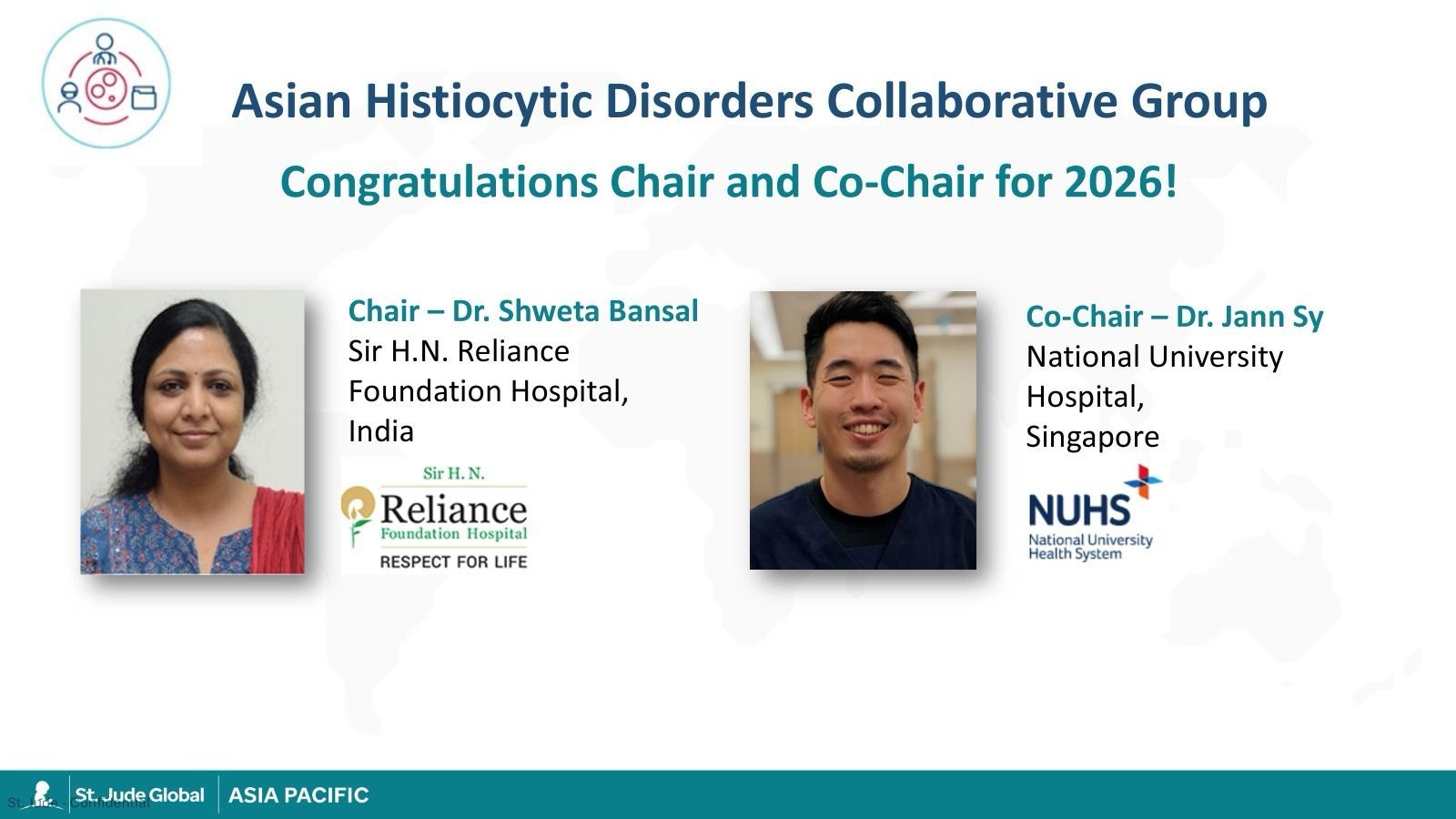 Shweta Bansal Appointed Chair 2026 of the Asian Histiocytic Disorders Collaborative Group 2 Shweta Bansal