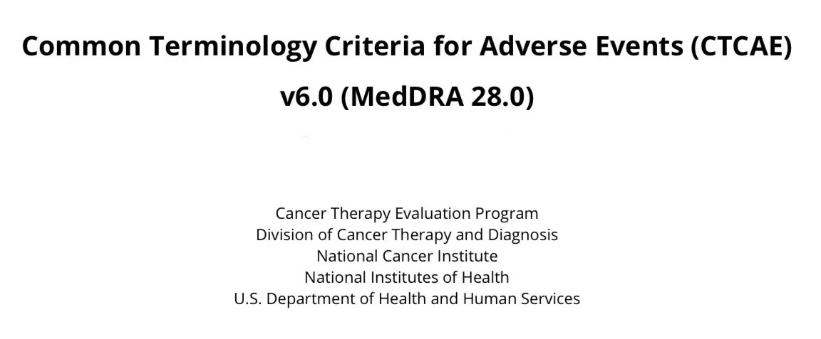 Pablo Jiménez: CTCAE Was Recently Updated 2 Pablo Jiménez: CTCAE Was Recently Updated
