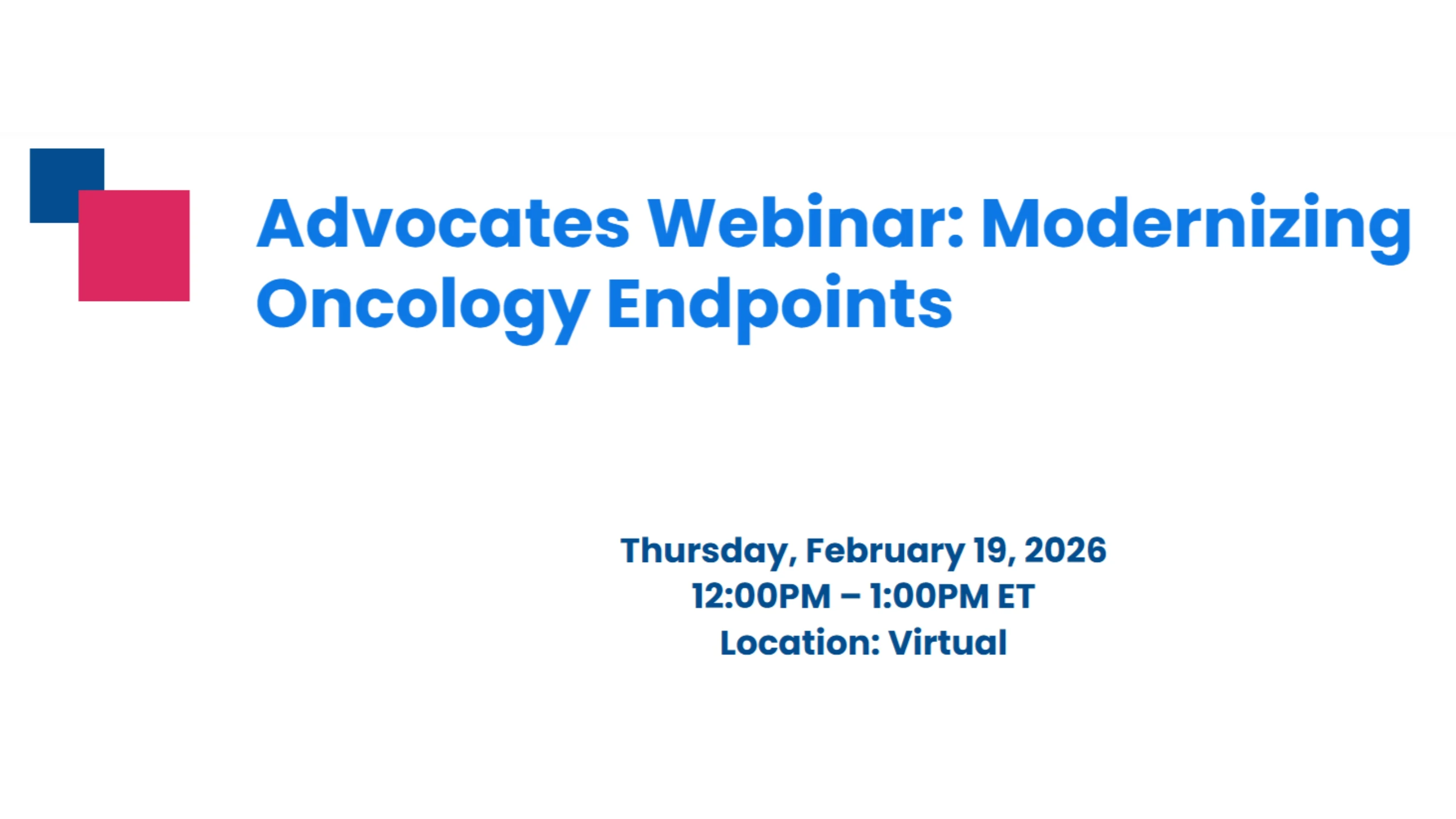 Advocates Webinar