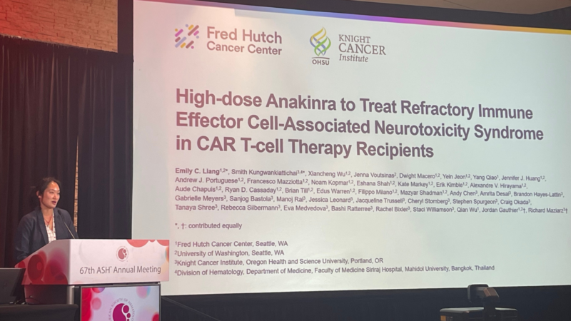 Jordan Gauthier: Dr. Emily Liang Presents Largest Anakinra Study for Severe ICANS at ASH25
