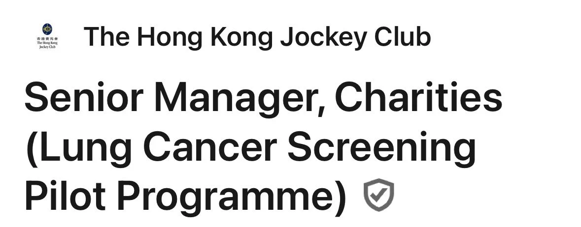 Norman Ng: Supporting the Lung Cancer Screening Pilot Programme to Improve Early Detection in Hong Kong 2 Norman Ng: Supporting the Lung Cancer Screening Pilot Programme to Improve Early Detection in Hong Kong