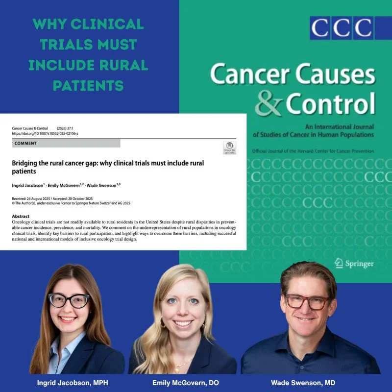 Wade Swenson: Bridging the Rural Cancer Gap - Why Clinical Trials Must Include Rural Patients