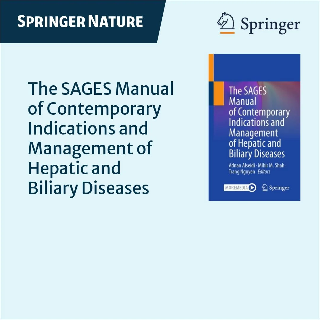 Flavio Rocha and Ranish Patel Contribute Cholangiocarcinoma Chapter to the SAGES HPB Manual