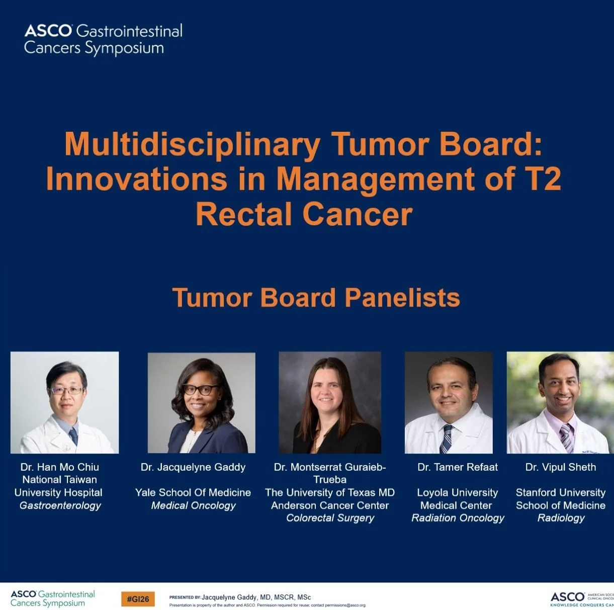 Tamer Refaat: Multidisciplinary Tumor Board on Management of T2 Rectal Cancer in 2026