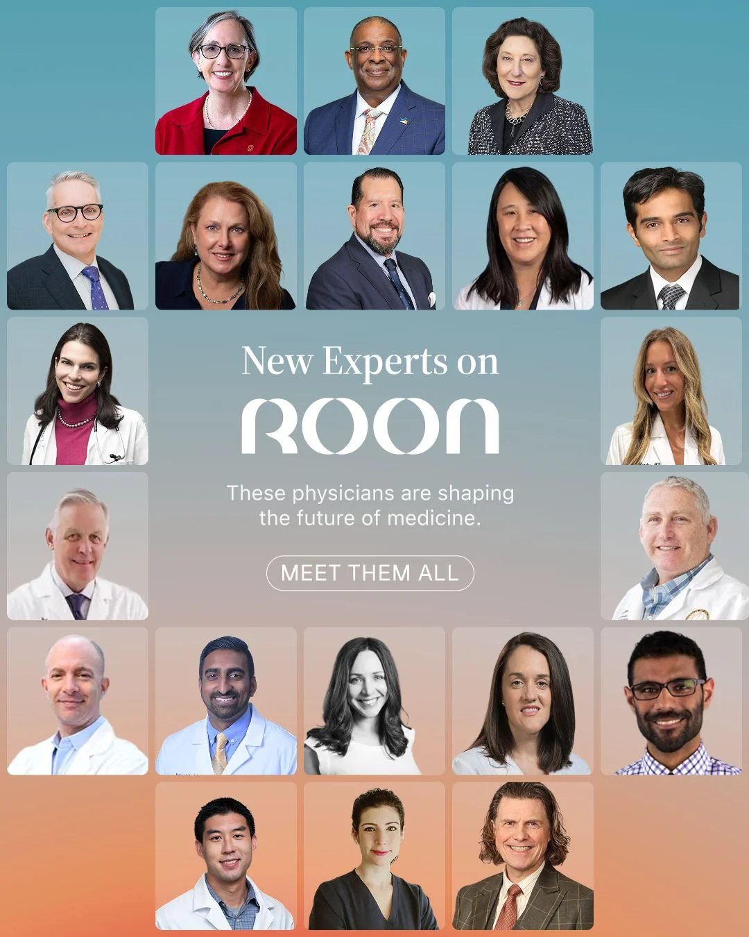Roon Welcomes New Founding Physicians to Its Clinical Community