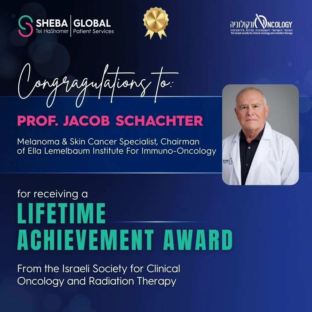 Jacob Schachter Received a Lifetime Achievement Award - Global Patient Services at Sheba Medical Center