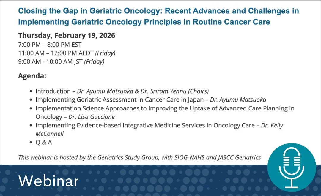 The Challenges in Implementing Geriatric Oncology Principles in Routine Cancer Care - MASCC