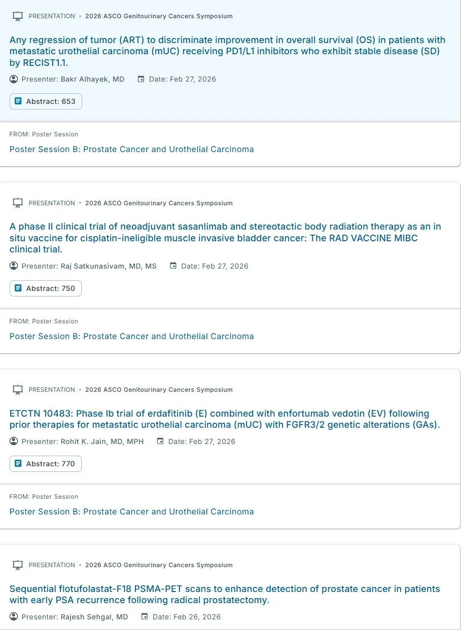 Guru Sonpavde: Updates and Practice-Changing Highlights in Bladder, Prostate, and Kidney Cancer at ASCO GU2026