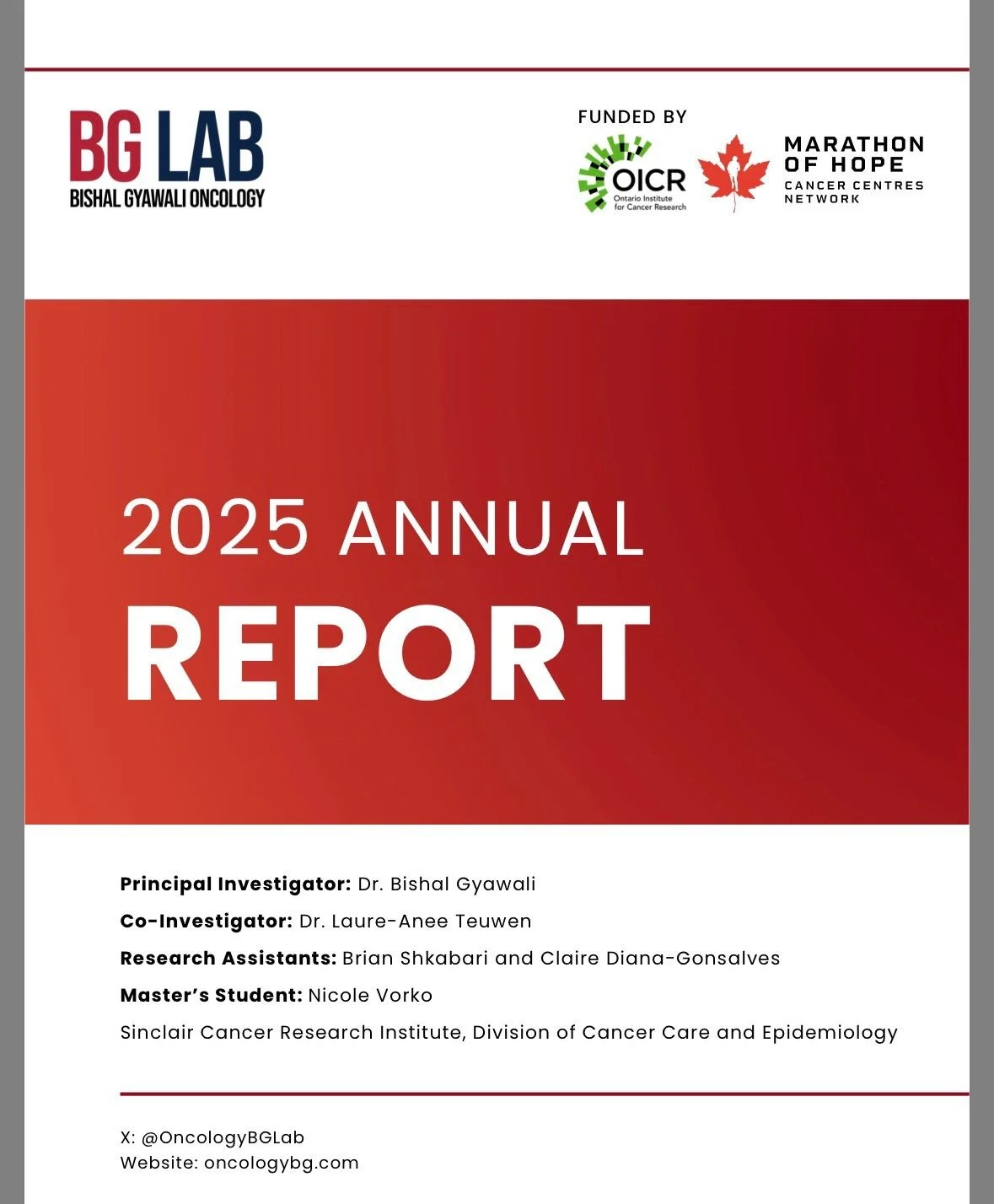 Bishal Gyawali Shares the Release of BG Lab's 2025 Annual Report