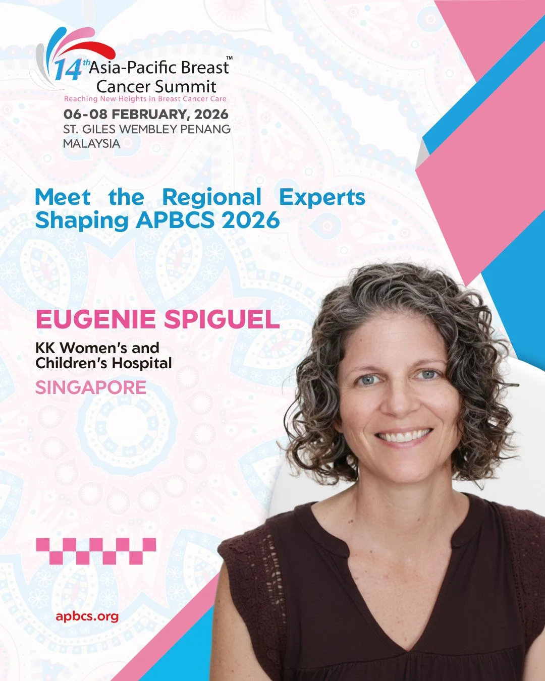 Eugenie Spiguel Joins APBCS 2026 to Advance Patient-Centred Breast Cancer Care