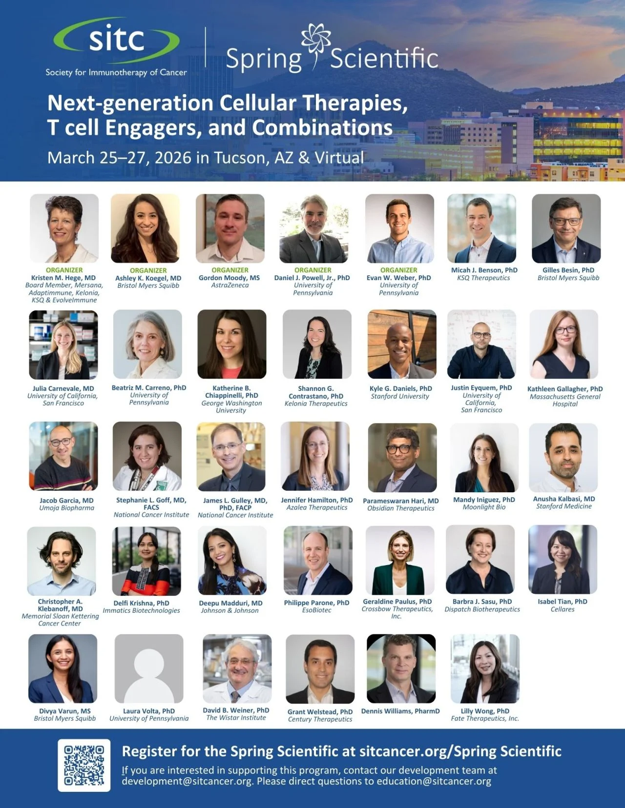 Registration is Open for the 2026 Spring Scientific - Society for Immunotherapy of Cancer