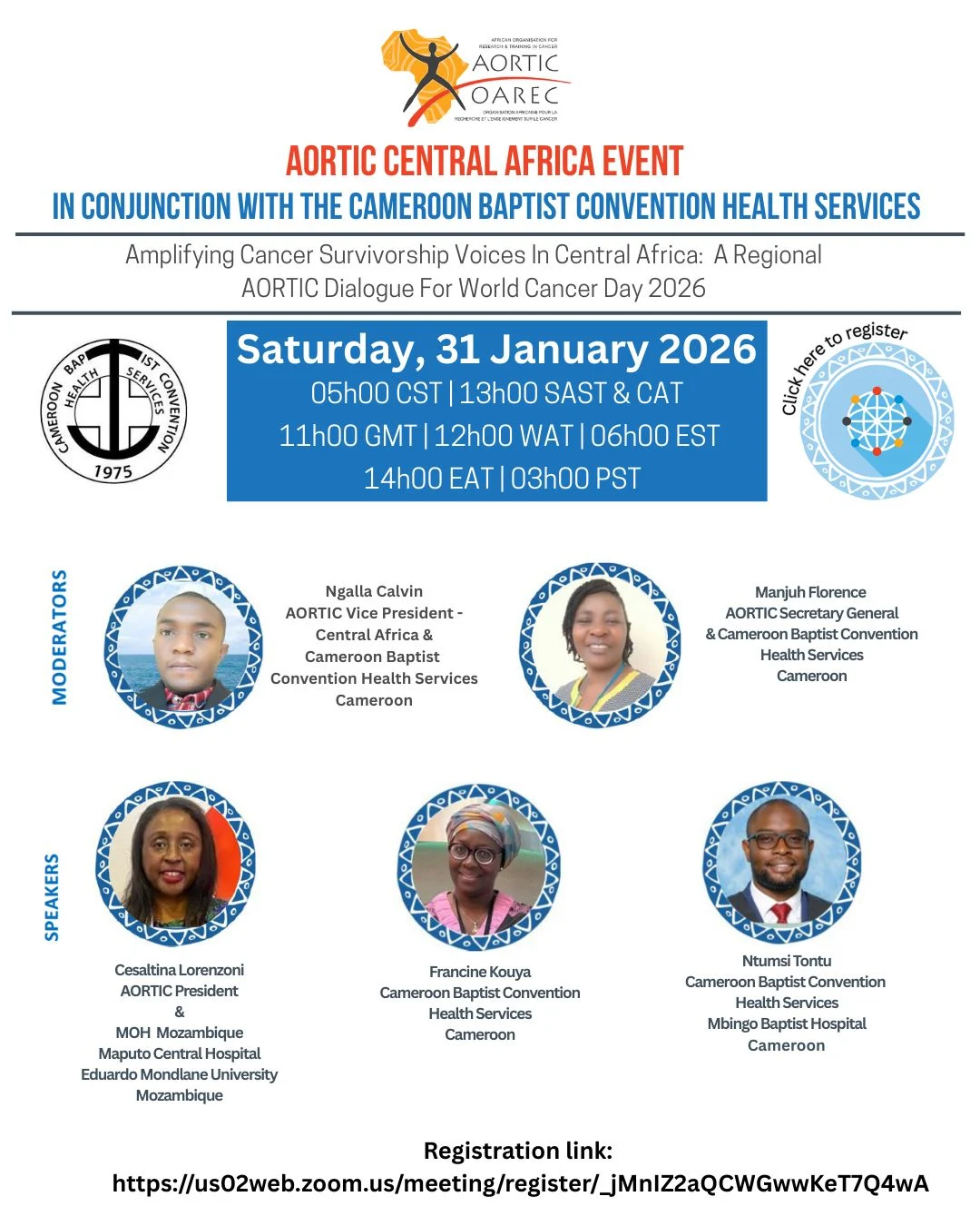 Amplifying Cancer Survivorship Voices in Central Africa for World Cancer Day 2026 - AORTIC-Africa