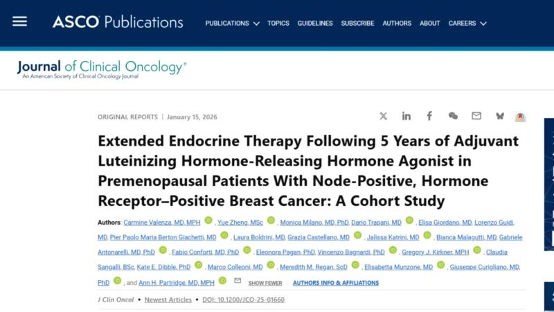 Giuseppe Curigliano: Benefit of Extended ET With OFS in Premenopausal Node-Positive eBC