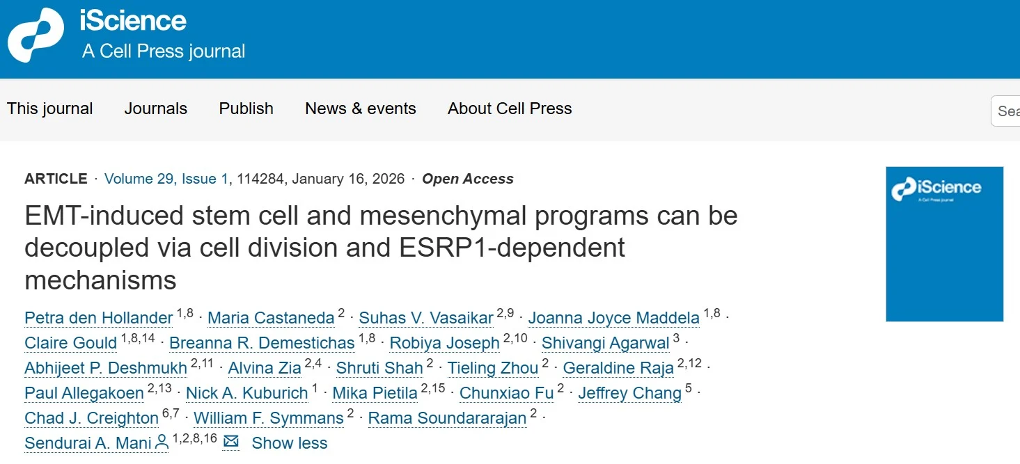 Sendurai Mani: Video Breakdown of EMT, Stemness, and Cellular Heterogeneity