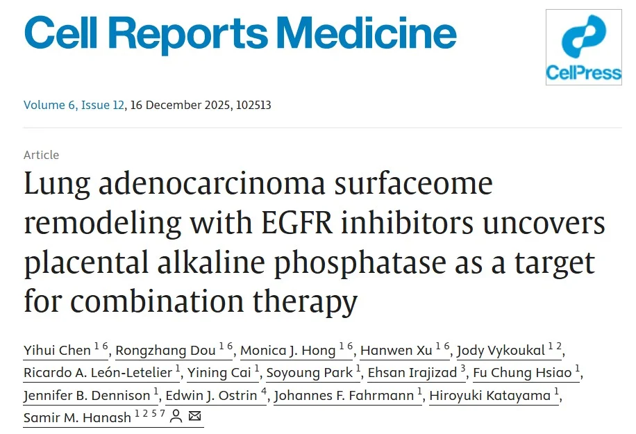 Diego A. Díaz-García: EGFR TKI–Induced Surfaceome Remodeling in LUAD 3 Diego A. Díaz-García: EGFR TKI–Induced Surfaceome Remodeling in LUAD