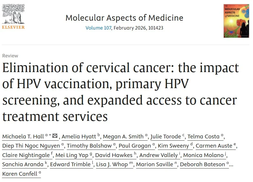 Karen Canfell: Cervical Cancer Elimination Through HPV Vaccination, Screening, and Treatment Access